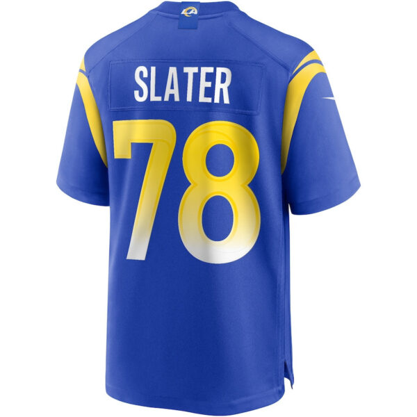Jackie Slater 78 Los Angeles Rams Men Game Retired Jersey - Royal