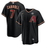 Corbin Carroll 7 Arizona Diamondbacks 2023 World Series Men Jersey - Black