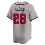 Matt Olson Atlanta Braves  Away Limited Player Jersey - Gray