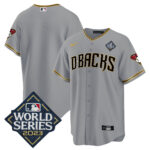 Arizona Diamondbacks 2023 World Series Men Jersey - Gray Gold