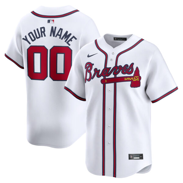 Atlanta Braves  Home Limited Custom Jersey - White