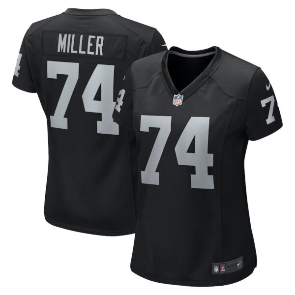 Kolton Miller 74 Las Vegas Raiders Women Game Jersey - Black