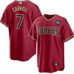 Corbin Carroll 7 Arizona Diamondbacks 2023 World Series Men Jersey - Red