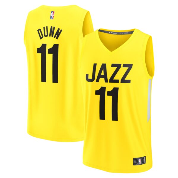Kris Dunn Utah Jazz Fanatics Youth Fast Break Player Jersey - Icon Edition - Yellow