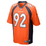 Jonathan Harris 92 Denver Broncos Men Game Jersey - Orange