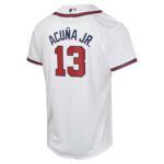 Ronald Acuu00c3u00b1a Jr. Atlanta Braves  Youth Home Game Player Jersey - White