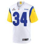 Tanner Ingle 34 Los Angeles Rams 2023 Playoffs Patch Game Men Jersey - White