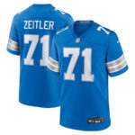 Kevin Zeitler 71 Detroit Lions Game Men Jersey - Blue