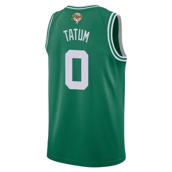 Jayson Tatum 0 Boston Celtics 2024 FINALS PATCH Icon Edition Jersey - Kelly Green