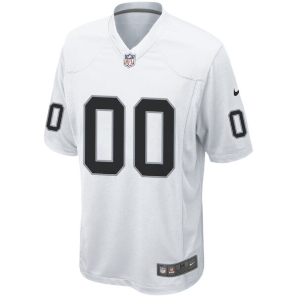 Las Vegas Raiders Men Custom Game Jersey - White
