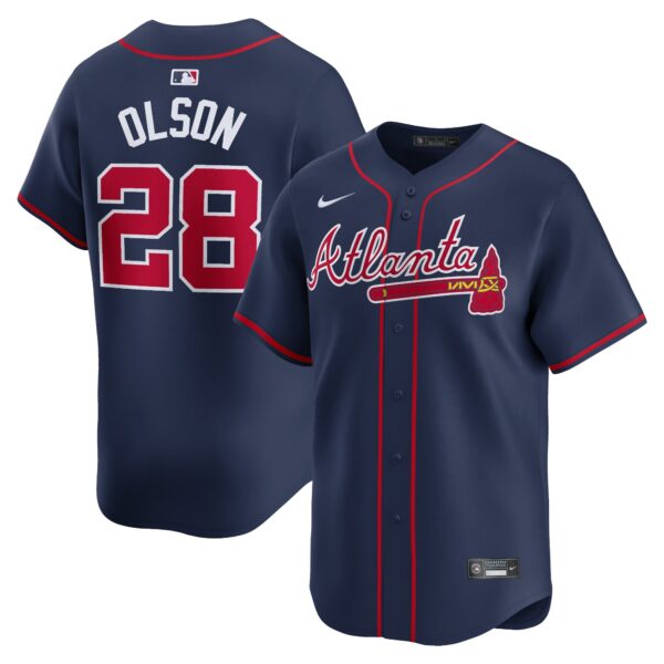 Matt Olson Atlanta Braves  Alternate Limited Player Jerseyu00c2u00a0u00e2u20acu201c Navy