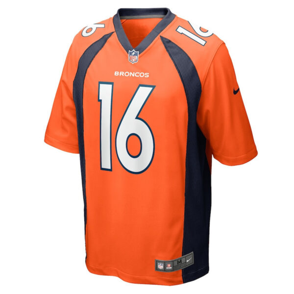 Wil Lutz 16 Denver Broncos Game Men Jersey - Orange