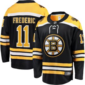 Trent Frederic Boston Bruins Fanatics Home Breakaway Player Jersey - Black