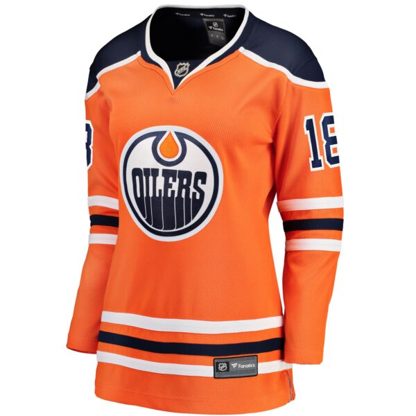 Zach Hyman Edmonton Oilers Fanatics Women's Breakaway Player Jersey - Orange