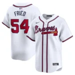 Max Fried 54 Atlanta Braves Home Limited Player Men Jersey - White