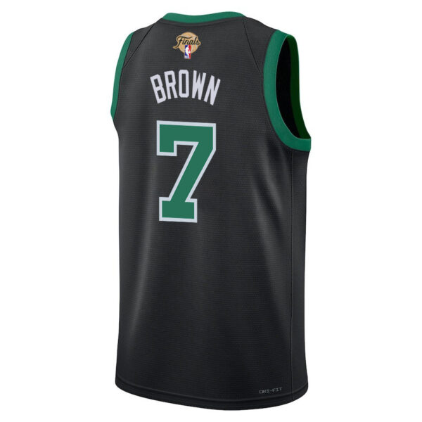 Jaylen Brown 7 Boston Celtics 2024 FINALS PATCH Swingman Jersey - Statement Edition - Black
