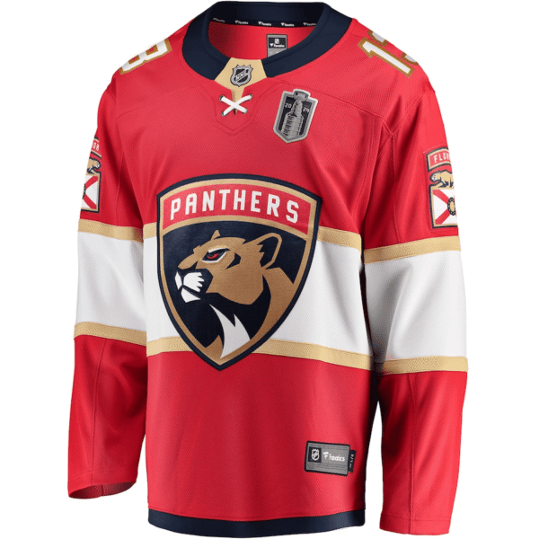 Sam Reinhart 13 Florida Panthers 2024 Stanley Cup Final Home Breakaway Player Jersey - Red