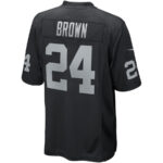Willie Brown 24 Las Vegas Raiders Men Game Retired Jersey - Black