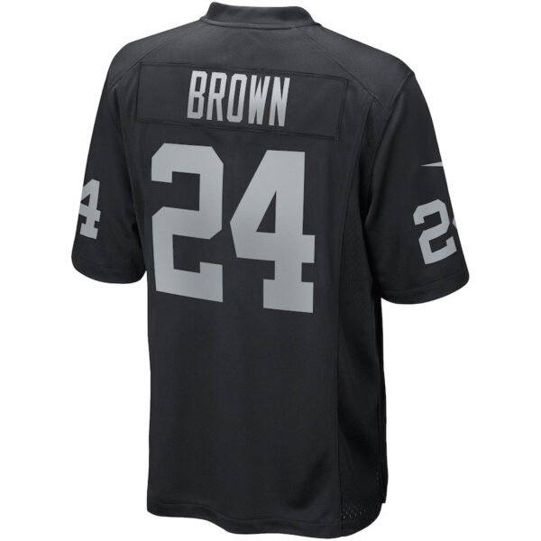 Willie Brown 24 Las Vegas Raiders Men Game Retired Jersey - Black
