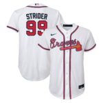 Spencer Strider Atlanta Braves  Youth Home Replica Player Jersey - White