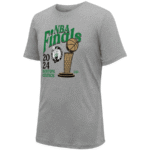Boston Celtics Stadium Essentials Unisex 2024 NBA Finals Revolution T-Shirt - Heather Gray