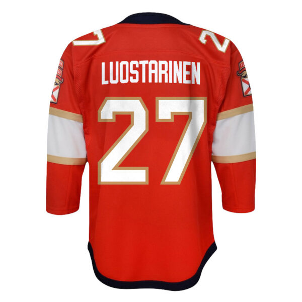 Eetu Luostarinen 27 Florida Panthers 2024 STANLEY CUP Final Youth Home Breakaway Jersey - Red