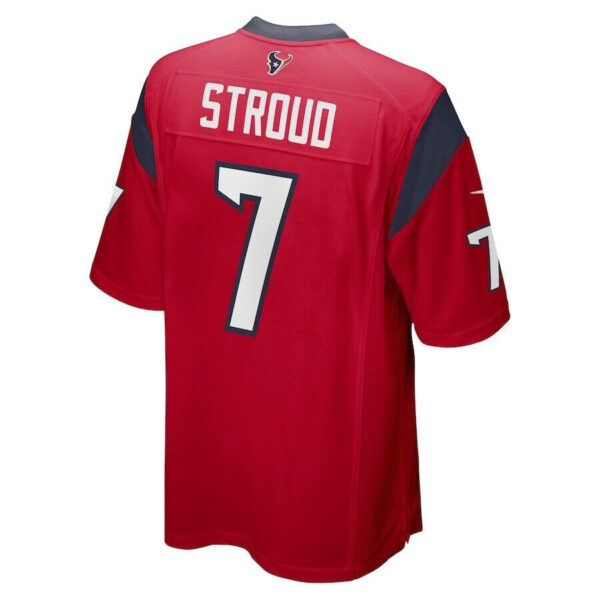 CJ Stroud 7 Houston Texans Cool Breeze Signed Game Men Jersey - Red