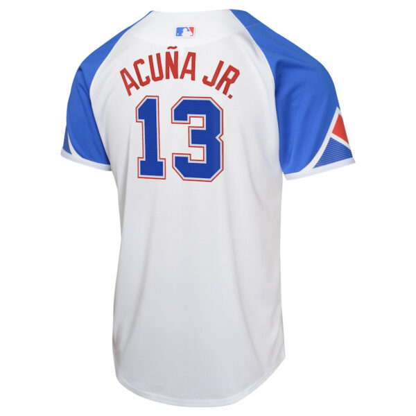Ronald Acu?a Jr. 13 Atlanta Braves City Connect Limited YOUTH Jersey - White