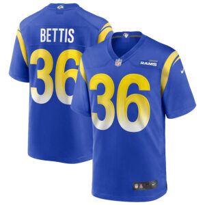 Jerome Bettis 36 Los Angeles Rams Men Game Retired Jersey - Royal