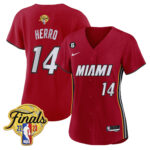 Tyler Herro 14 Miami Heat 2023 Finals Baseball Women Jersey - Statement