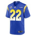 Michael Ojemudia 22 Los Angeles Rams 2023 Playoffs Patch Game Men Jersey - Royal