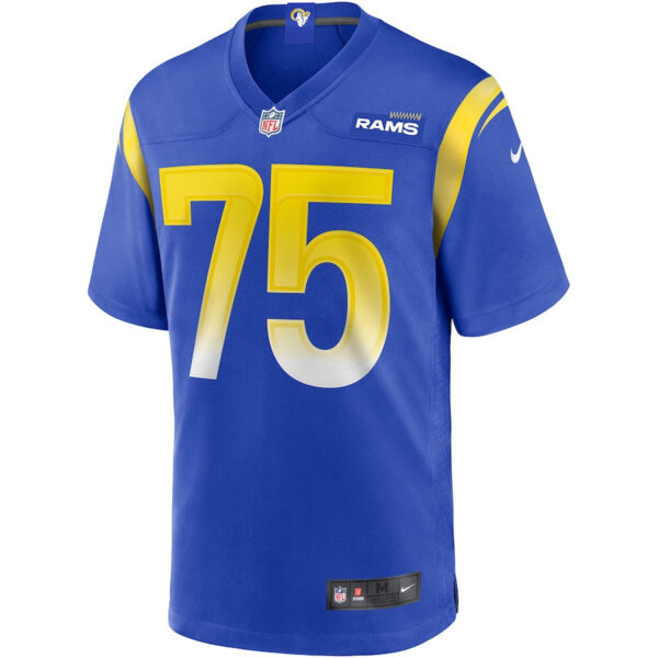 Deacon Jones 75 Los Angeles Rams Men Game Retired Jersey - Royal