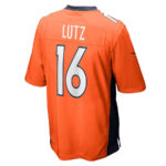 Wil Lutz 16 Denver Broncos Game Men Jersey - Orange