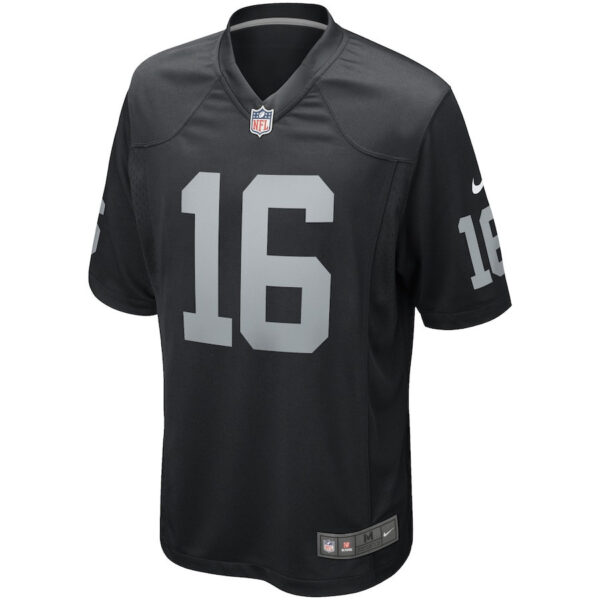 Jim Plunkett 16 Las Vegas Raiders Men Game Retired Jersey - Black