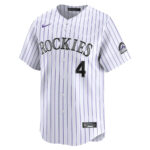 Michael Toglia 4 Colorado Rockies Home Limited Player Men Jersey - White