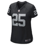 Fred Biletnikoff 25 Las Vegas Raiders Women Game Retired Jersey - Black