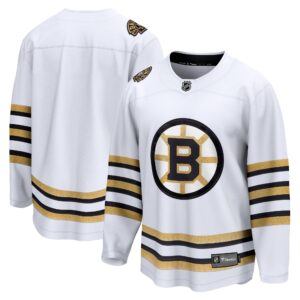 Boston Bruins Fanatics 100th Anniversary Premier Breakaway Jersey - White