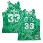 Larry Bird Boston Celtics Mitchell & Ness 1985/86 Hardwood Classics Asian Heritage 6.0 Swingman Throwback Player Jersey - Kelly Green
