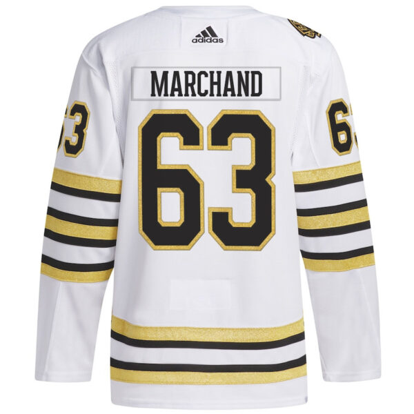Brad Marchand 63 Boston Bruins Primegreen Men Jersey - White