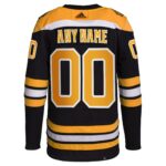 Boston Bruins adidas  Home  Primegreen Authentic Custom Jersey - Black