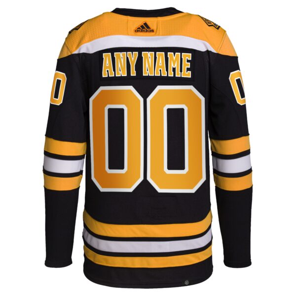 Boston Bruins adidas  Home  Primegreen Authentic Custom Jersey - Black