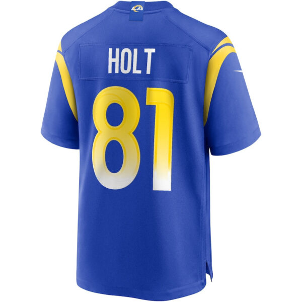Torry Holt 81 Los Angeles Rams Men Game Retired Jersey - Royal