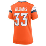 Javonte Williams 33 Denver Broncos Women Game Jersey - Orange