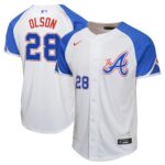 Matt Olson Atlanta Braves  Youth City Connect Limited Player Jersey - White