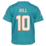 Tyreek Hill 10 Signed Miami Dolphins Cheetah Game YOUTH Jersey - Aqua