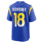 Ben Skowronek 18 Los Angeles Rams Men Game Jersey - Royal