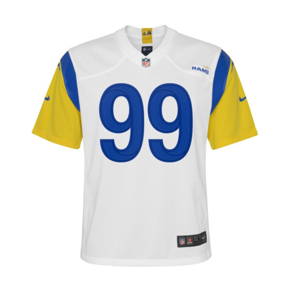 Aaron Donald 99 Los Angeles Rams YOUTH Game Jersey - White