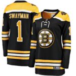 Jeremy Swayman Boston Bruins Fanatics Women's Home Breakaway Jersey - Black