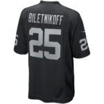 Fred Biletnikoff 25 Las Vegas Raiders Men Game Retired Jersey - Black