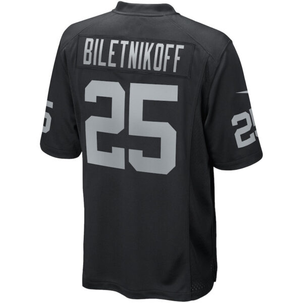 Fred Biletnikoff 25 Las Vegas Raiders Men Game Retired Jersey - Black